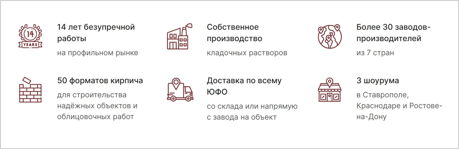 Преимущества компании в кейсе созданного сайта MAXPOL от компании ART6 в Владивостоке